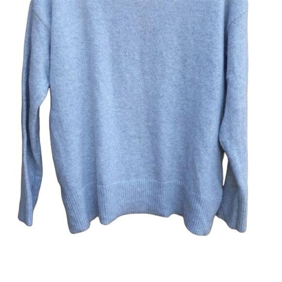 Ellen Tracy Non Itch Pullover Jewel Neck Sweater WEDIRU Stone Heather Gray Sz L - Picture 9 of 11